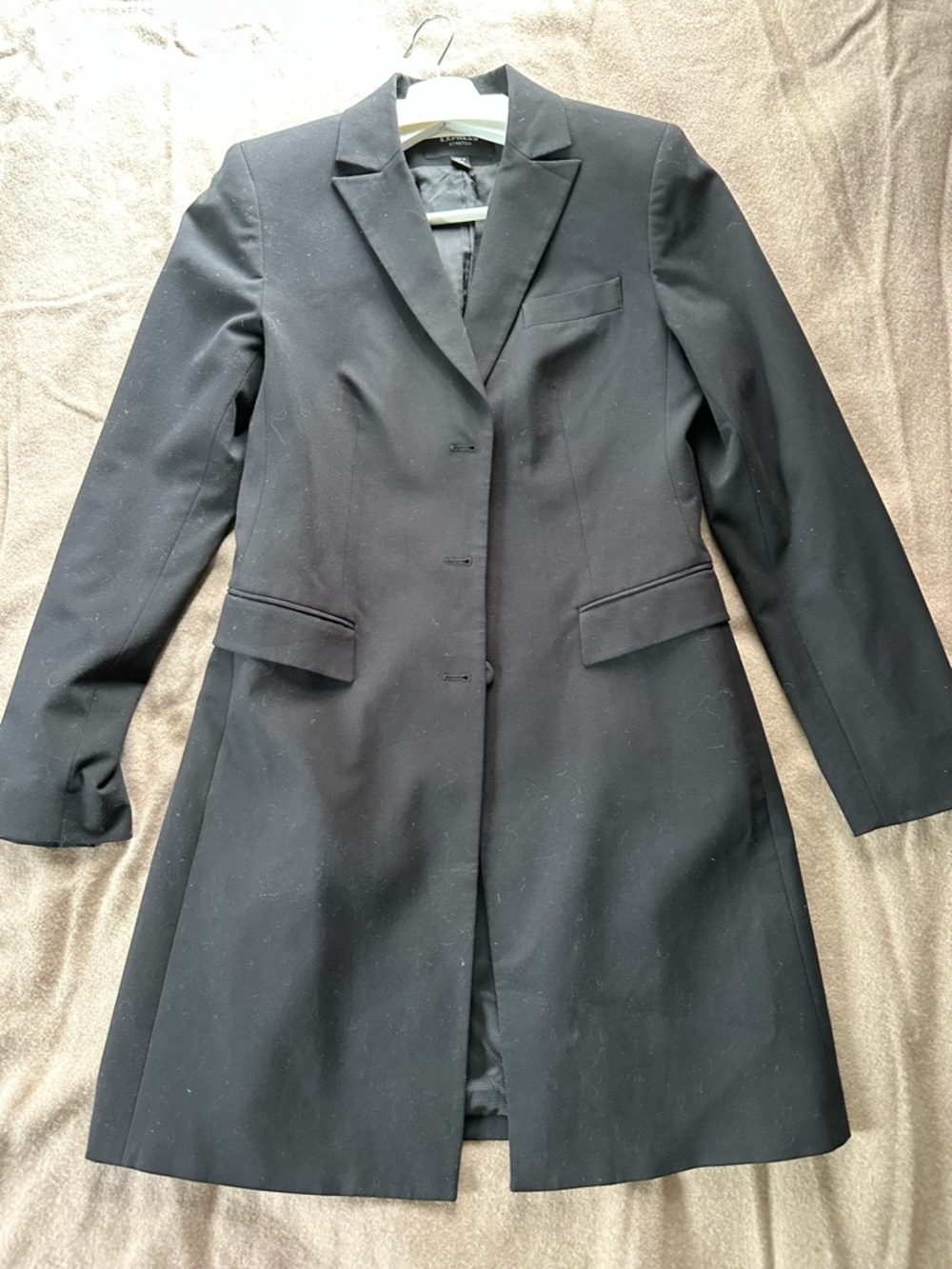 Express Women's Black Long Tailored Blazer